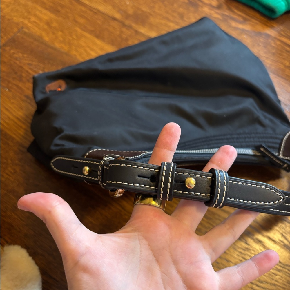 Dooney & Bourke Black and Brown Shoulder Bag - Picture 4 of 4
